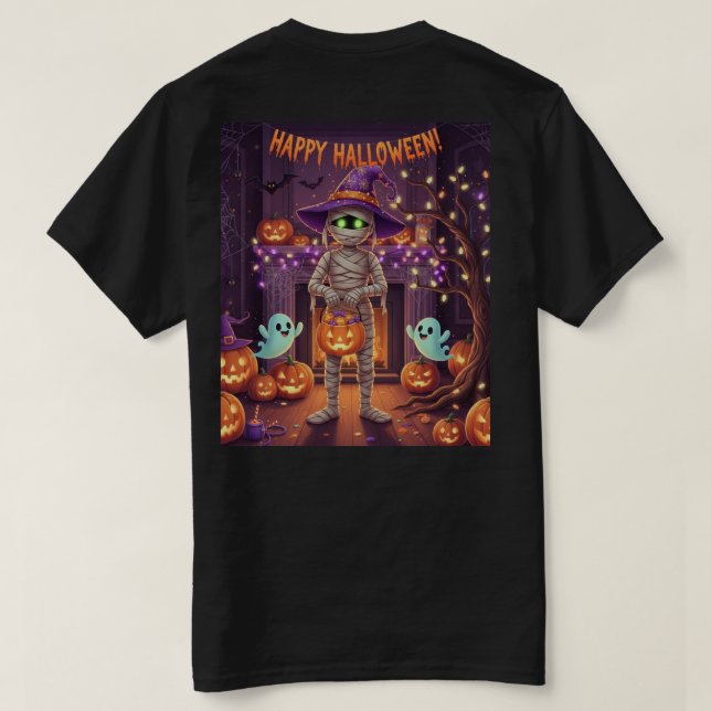  Para Camiseta de Halloween (Verso do Design)
