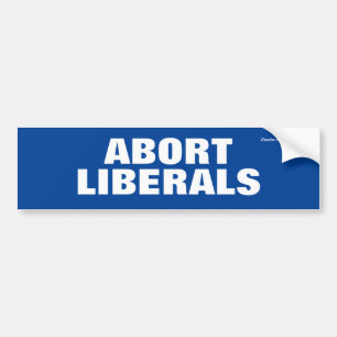 Para Carro Abortar Adesivo de Bumper do Liberais