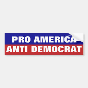 Para Carro Adesivo Anti-Democrata Pro America