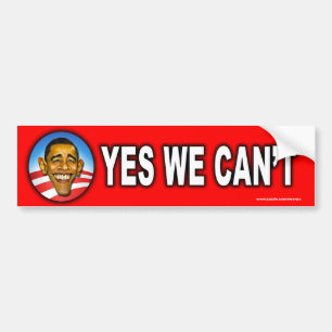 Para Carro adesivo anti Obama "Sim Não Podemos"