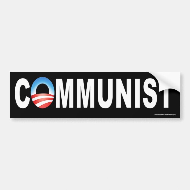 Para Carro Adesivo "Comunista" anti-Obama (Frente)