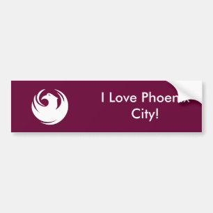 Para Carro Adesivo da Bandeira da Cidade de Phoenix, Arizona