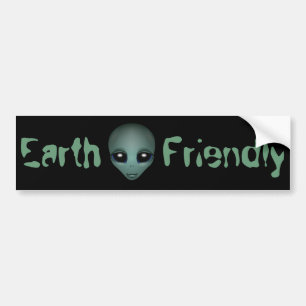 Para Carro Adesivo de Alienígena amistoso do para-choques com