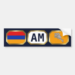 Para Carro Adesivo de código de mapa de sinalizador da Armê