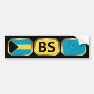Para Carro Adesivo de código do mapa de sinalizador Bahamas