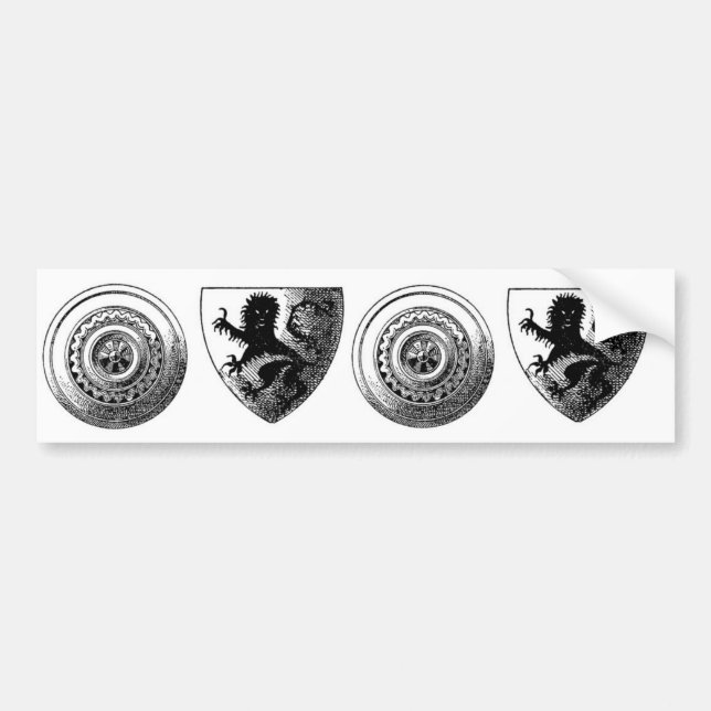 Para Carro Adesivo de escudos medieval (Frente)