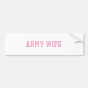 Para Carro adesivo de esposa do exército