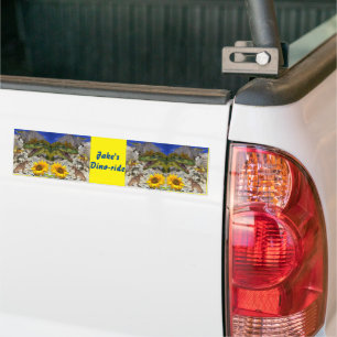 Para Carro Adesivo de massa de dinossauro de girassol