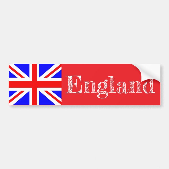 Para Carro Adesivo de para-choques da Inglaterra (Frente)