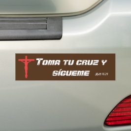 Para Carro Adesivo de para-choques de cruz Toma tu