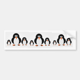 Para Carro Adesivo de Pinguins Olhando Fixamente