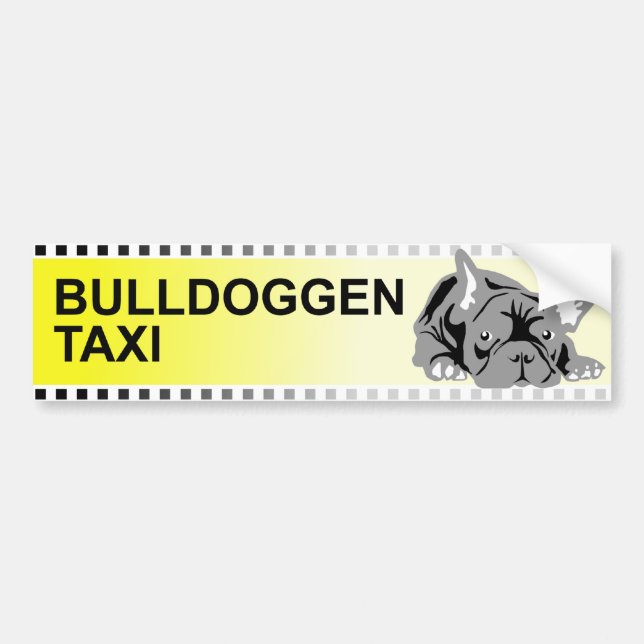Para Carro Adesivo de táxi Bulldoggen (Frente)