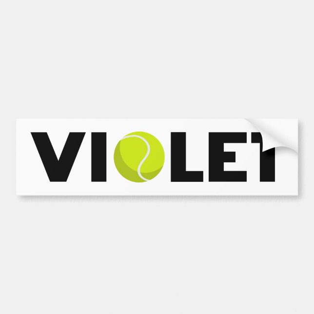 Para Carro Adesivo de Tênis violeta (Frente)