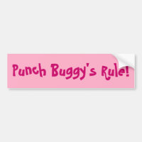 Adesivo do bumber: Regra do Buggy de Punch