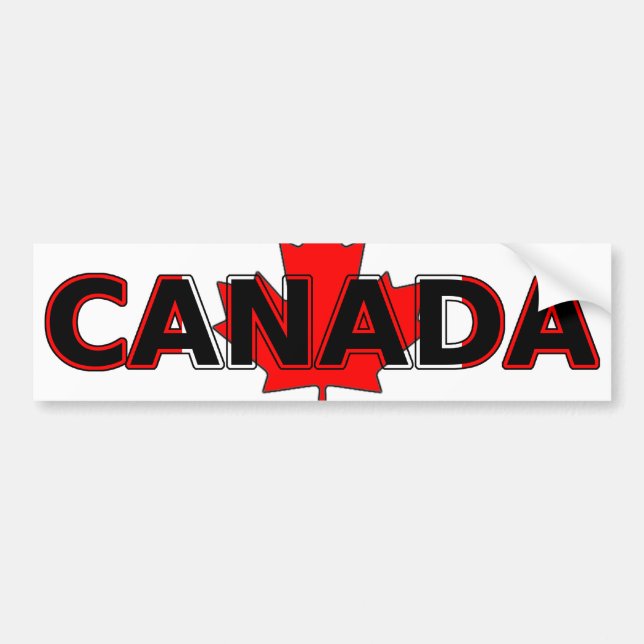 Para Carro Adesivo do Canadá com Folha (Frente)