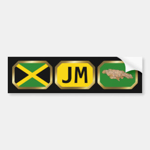 Para Carro Adesivo do código de mapa do sinalizador Jamaica