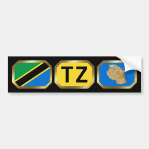 Para Carro Adesivo do código do mapa de sinalizador da Tanz