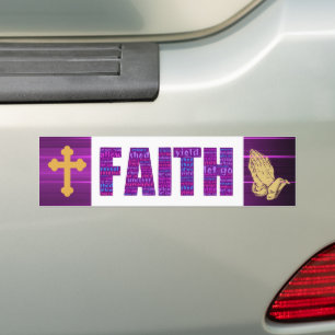 Para Carro Adesivo do para-choques de fé