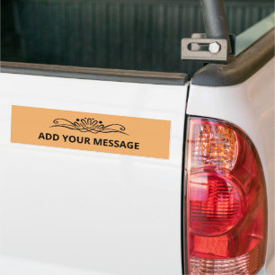 Para Carro Adesivo do para-choques de laranja flexível com co