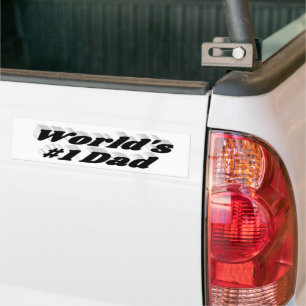Para Carro adesivo do para-choques de texto preto do pai