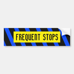 Para Carro Adesivo do para-choques FREQUENTE STOPS