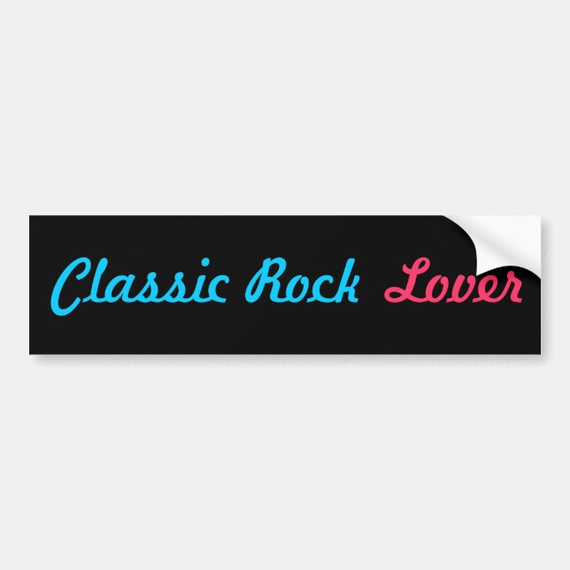 Para Carro adesivo do para-choques ROCK CLASSIC (Frente)
