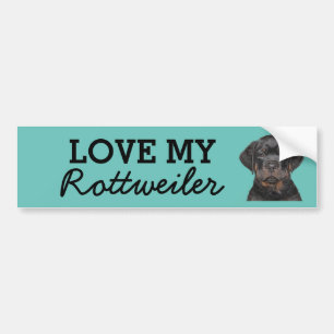 Para Carro Adesivo do para-choques rottweiler