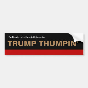 Para Carro Adesivo do para-choques "Trump Thumpin'" de Donald