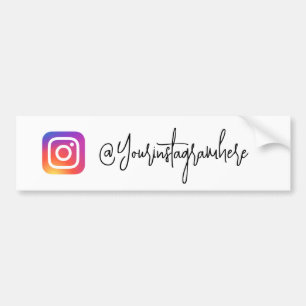 Para Carro Adesivo do Script de Identificador do Instagram