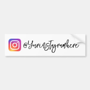Para Carro Adesivo do Script de Identificador do Instagram