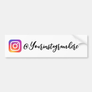 Para Carro Adesivo do Script de Identificador do Instagram