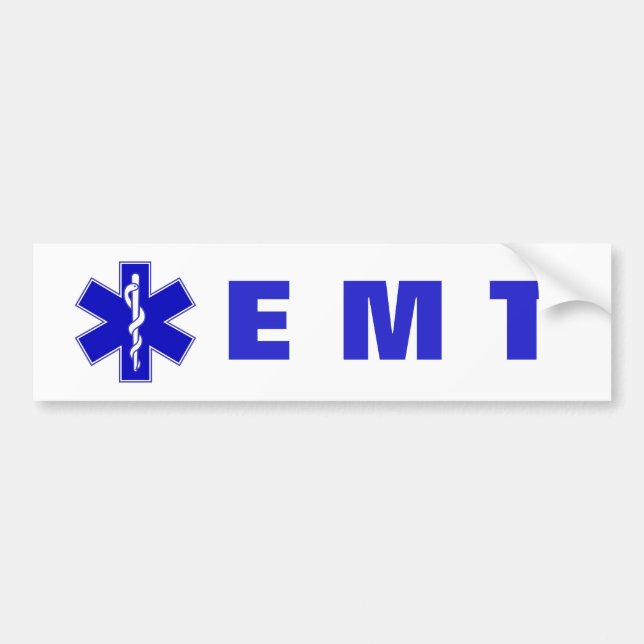 Para Carro Adesivo EMS Estrela Azul da Vida (Frente)