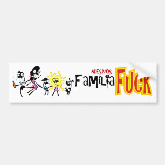 Para Carro Adesivo Famíla Feliz versão Mundo Canibal