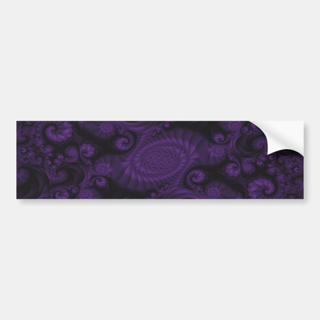 Para Carro Adesivo Fractal Roxo (Frente)