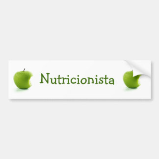 Para Carro Adesivo Maçã Verde Nutricionista