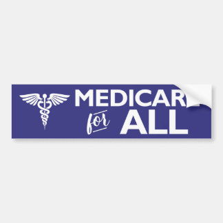 Para Carro adesivo "Medicare for All" do para-choques de saúd