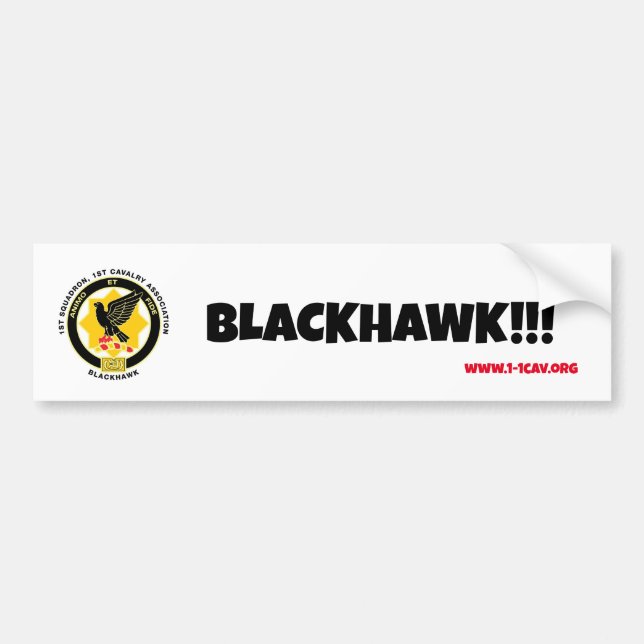 Para Carro adesivo para-choques Blackhawk (Frente)