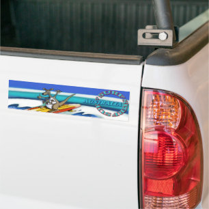 Para Carro adesivo para-choques da Austrália surf