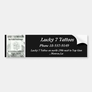 Para Carro Adesivo para-choques de 7 tatuagens