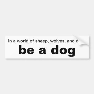 Para Carro Adesivo para-choques de cães