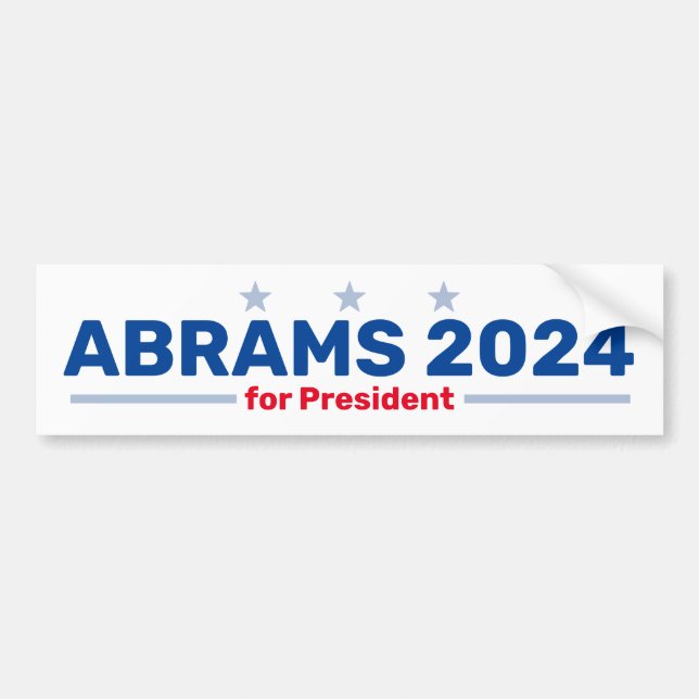 Para Carro adesivo para-choques do Abrams 2024 (Frente)