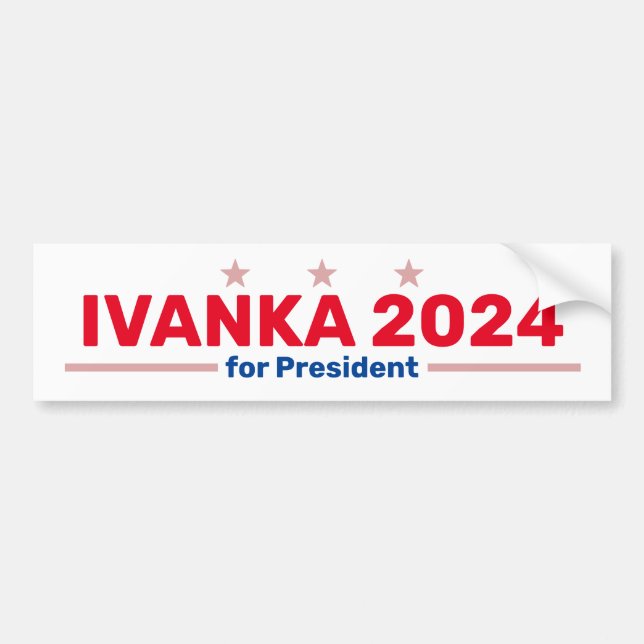 Para Carro Adesivo para-choques Ivanka 2024 (Frente)