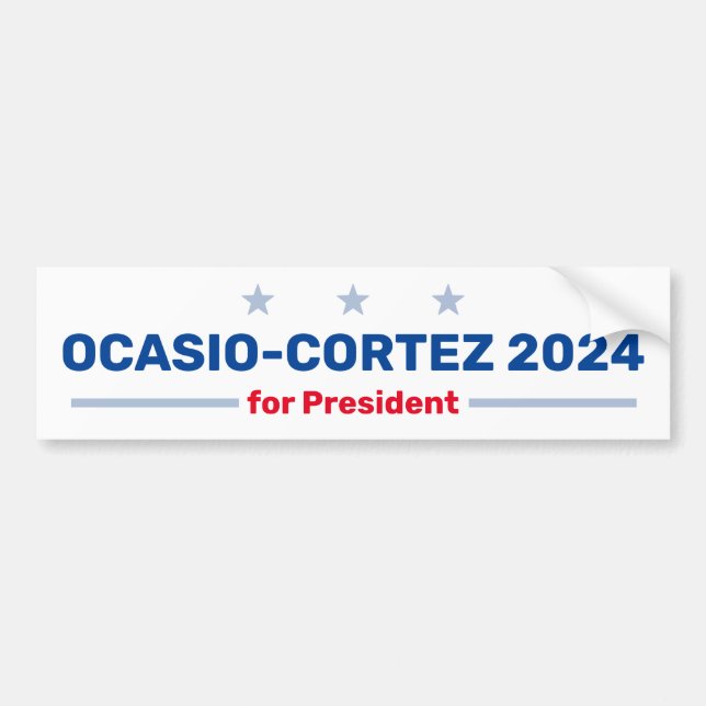 Para Carro adesivo para-choques Ocasio-Cortez 2024 (Frente)