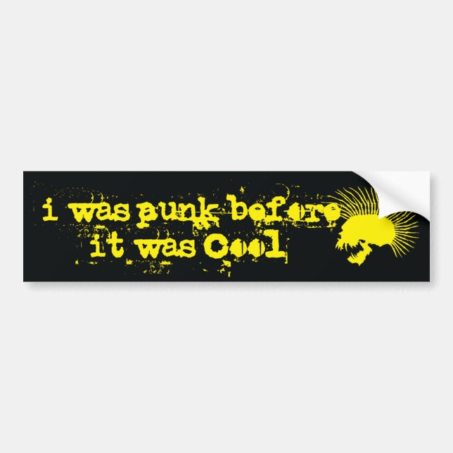 Para Carro adesivo para-choques punk (Frente)
