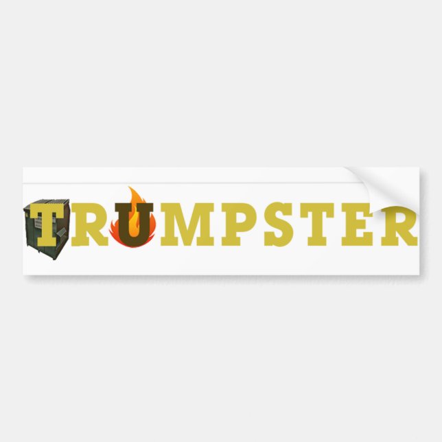 Para Carro Adesivo Trump 3 — Dourado, transparente (Frente)