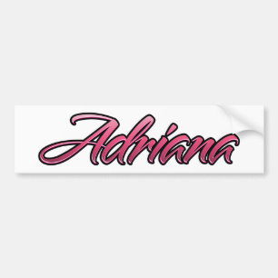 Para Carro Adriana rótulo adesivo rosa desbotado
