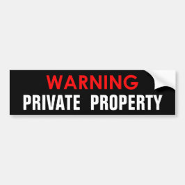 PARA CARRO AVISO PROPRIEDADE PRIVADA ADESIVO BRILHANTE
