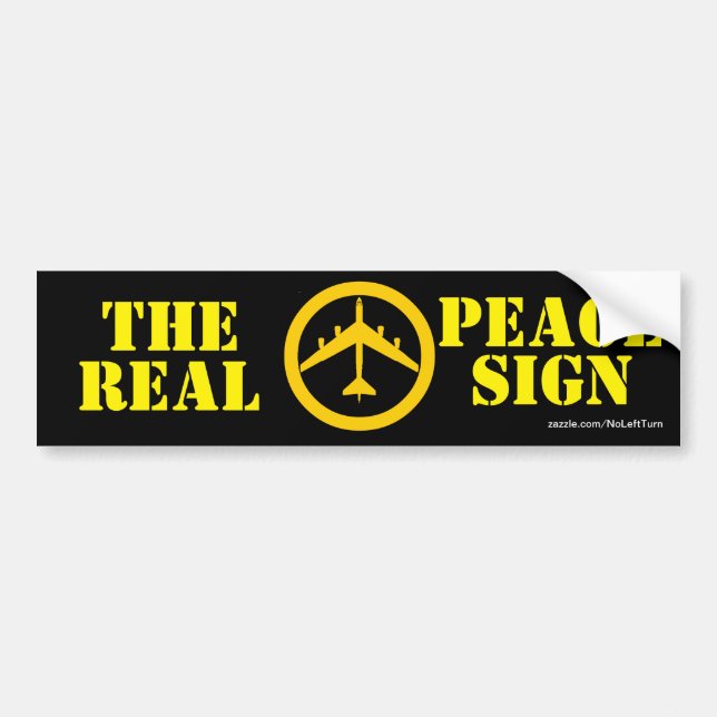 Para Carro B52 O Verdadeiro Adesivo de Sinal de Paz (Frente)