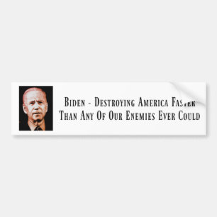 Para Carro Biden - Destruindo o Adesivo de Bomba Americana