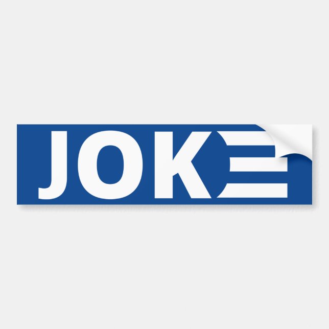 Para Carro Biden é um adesivo para-choques de Piada (Frente)